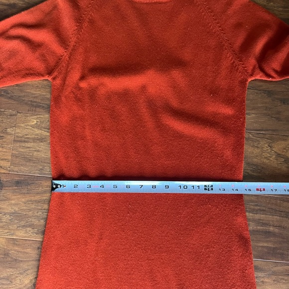 Vintage 70’s Montgomery Ward Burnt Orange Sweater Dress - Picture 5 of 8